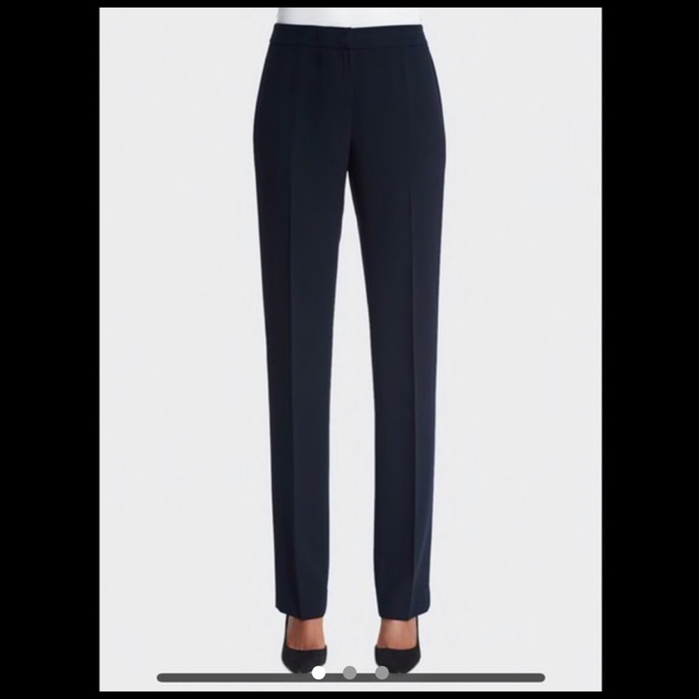Lafayette 148 New York Designer Navy Slacks Size 4